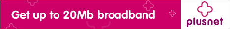 High-speed broadband is here! Up to 8Mb broadband from only £9.99 per month. Free setup available - terms apply. PlusNet broadband.