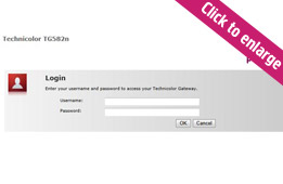 You'll be asked for a username and password. Use the Router Username and Router Password (as per question 2).