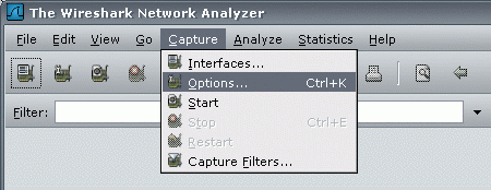 Wireshark Options