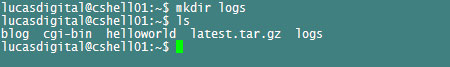 shell command mkdir
