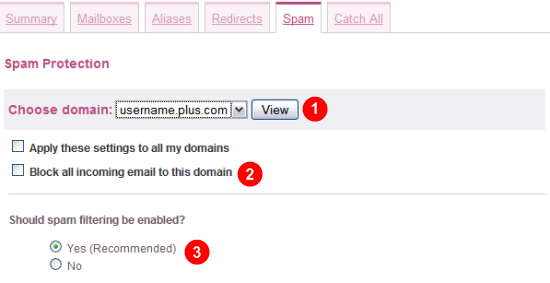 Manage My Mail - Spam