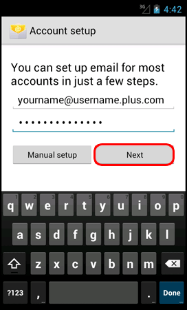 Fill in your Email Address and Password.
