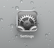 From your home screen press Settings.