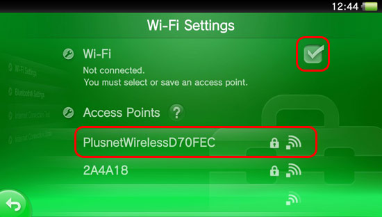 Select your router's wireless network name (SSID). If you're using one of our routers, it should start with PlusnetWireless.