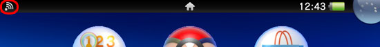 You'll be able to tell whenever it's connected to wireless by the presence of the wireless icon at the top left of the screen)