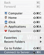 Go menu - Connect to Server