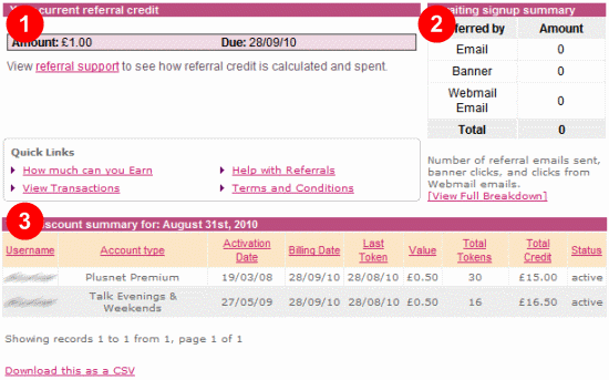 current referrals screen