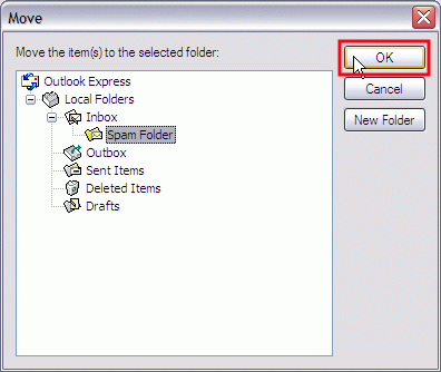 Outlook Express New Mail Rule