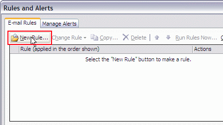 Tools - Rules and Alerts - New Rule