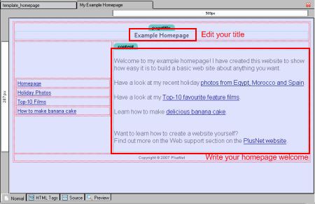 Write your homepage content