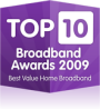 Top10.com Broadband Awards 2009