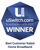 uSwitch - Best Customer Rated Broadband 2013
