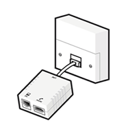 Image of master socket and microfilter
