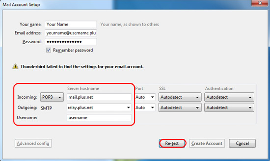 setting up thunderbird email setting up thunderbird email