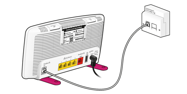 Diagram of connecting to a double master socket