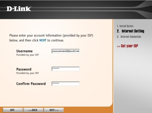 d-link 320B - Username
